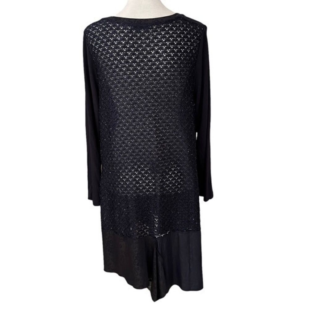 Zedd plus navy blue womens tunic size 1 us 10-12.
